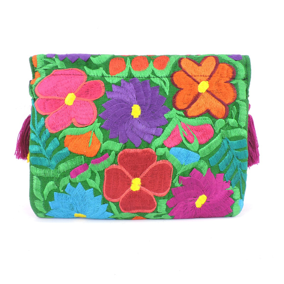 Handmade Boho Crossbody Purse Tassel Embroidered - Picture 3 of 4